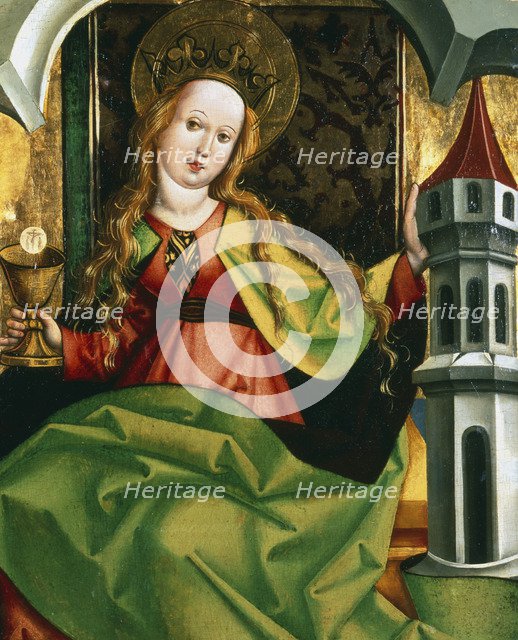 'Saint Barbara', c1495-c1519. Artist: Circle of Jan Polak