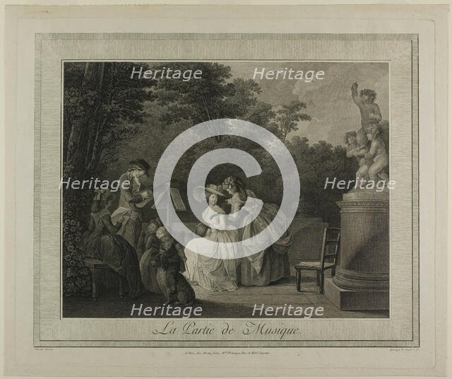 La Partie de Musique, n.d. Creator: Vincent Marie Langlois.