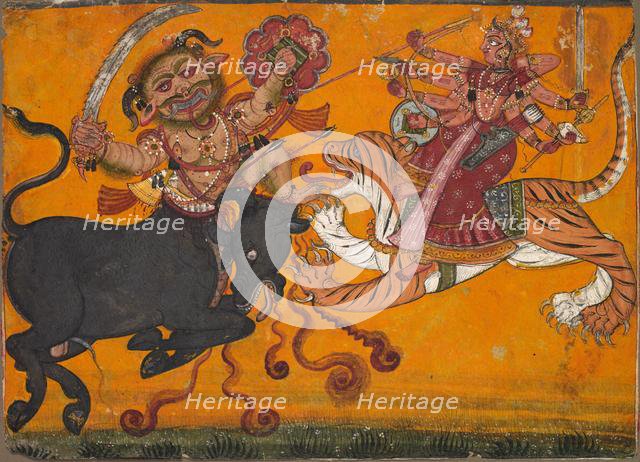 Durga Slaying Mahisha, c. 1700-1710. Creator: Unknown.