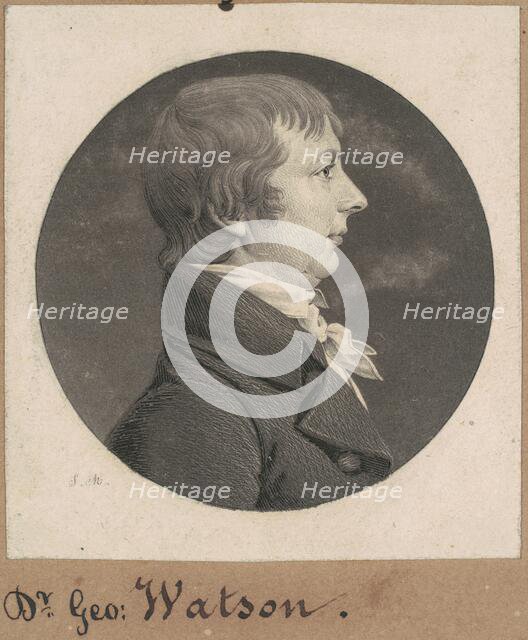 David Watson, 1808. Creator: Charles Balthazar Julien Févret de Saint-Mémin.