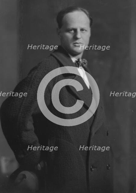 Mr. Philip Moller [sic], portrait photograph, 1917 Dec. 5. Creator: Arnold Genthe.