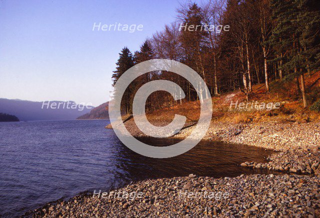 Thirlmere, East Bank Looking North, Cumberland, 20th century. Artist: CM Dixon.
