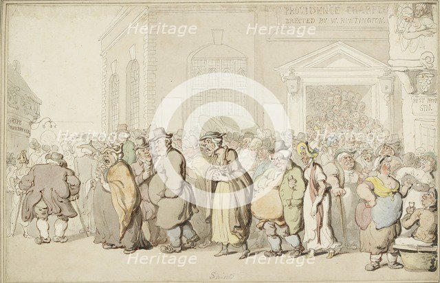 Providence Chapel, late 18th century. Artist: Thomas Rowlandson.