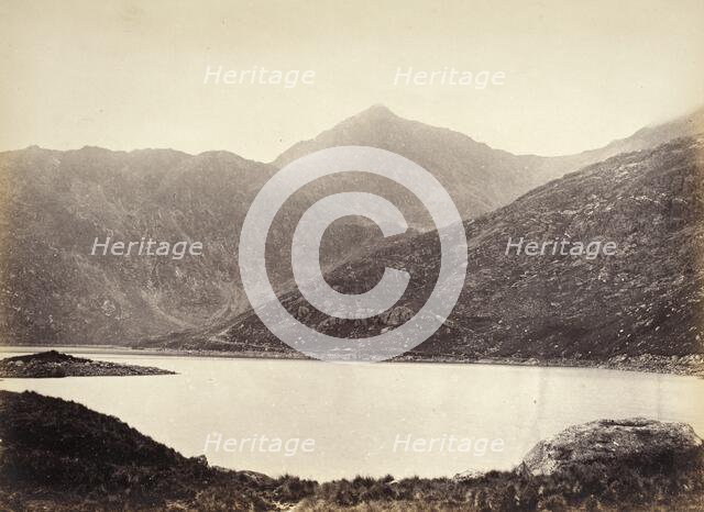 Snowdon, From Llyn Llydaw (528) (image 2 of 2), Printed 1860 circa. Creator: Francis Bedford.