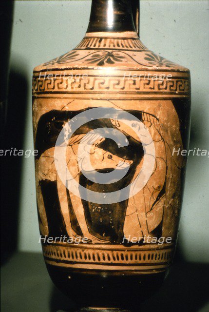 Greek Vase-Painting, Odysseus' crew Turning to  Pigs on Circe's Isle, c6th century BC.