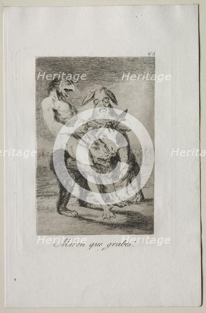 Caprices: Look How Solemn They Are!. Creator: Francisco de Goya (Spanish, 1746-1828).