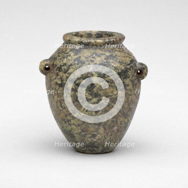 Vessel with Lug Handles, Egypt, Predynastic Period-Old Kingdom (about 4000-2250 BCE). Creator: Unknown.