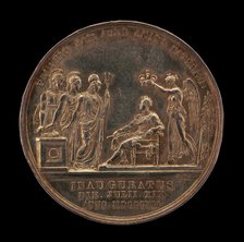 Britannia, Scotia, and Hibernia Offering Thanks for the King's Coronation by Genius [reverse], 1821. Creator: Benedetto Pistrucci.