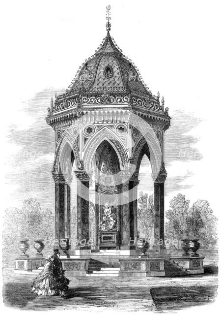 Drinking-fountain in Victoria Park, the gift of Miss Burdett Coutts, 1862. Creator: Unknown.