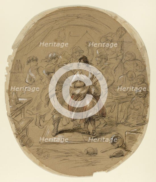 Irish Dance, n.d. Creator: Hablot Knight Browne.