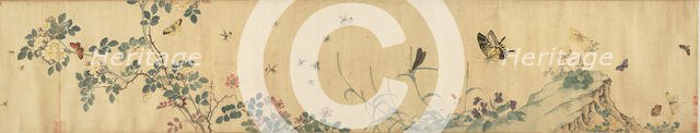 Flowers and Insects, Qing dynasty (1644-1911), reign of Kangxi (1662-1722) ??. Creators: Chai Zhenyi, Chai Jingyi.