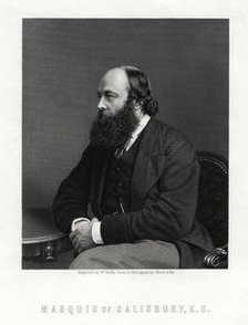 Robert Arthur Talbot Gascoyne-Cecil, 3rd Marquis of Salisbury, British statesman, 19th century. Artist: W Roffe