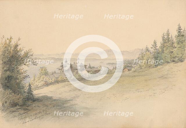 View of the Beringer villa, 1882. Creator: Karoly Lajos Libay.