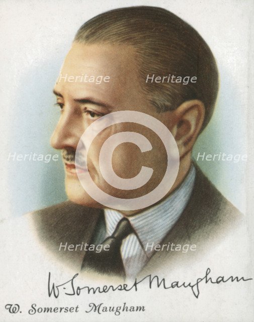 William Somerset Maugham, British author of novels, plays and short stories, 1927. Artist: Anon