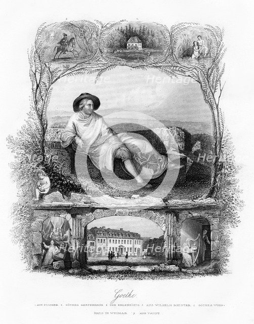 Johann Wolfgang von Goethe, German poet, dramatist and scientist, 19th century. Artist: Unknown