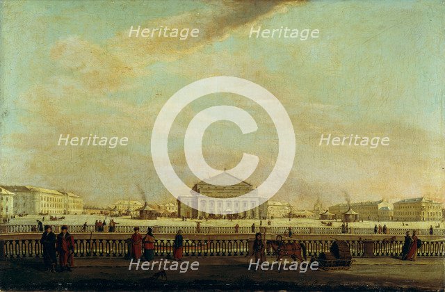 The St. Petersburg Imperial Bolshoi Kamenny Theatre. Artist: Mayr, Johann Georg, von (1760-1816)