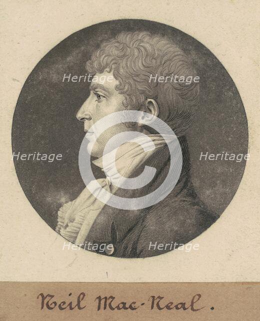 Neil MacNeal, 1809. Creator: Charles Balthazar Julien Févret de Saint-Mémin.