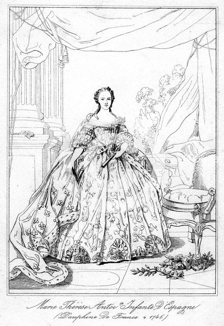Maria-Teresa of Spain, daughter of King Philip V of Spain, (1726-1746). Artist: Unknown
