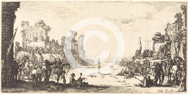 The Ordeal by Arrows (Saint Sebastian), c. 1632/1633. Creator: Jacques Callot.