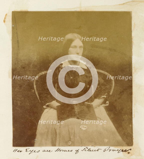 Untitled (Her eyes are Homes of Silent Prayer), 1849/60. Creator: Unknown.