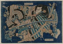 Kamakura no Gengoro Seizing Torinoumi Tasaburo, early 1830s. Creator: Katsushika Hokusai (Japanese, 1760-1849).