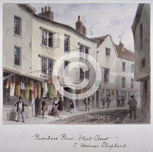 Probably a view of Holywell Street, Westminster, London, c1850. Artist: Thomas Hosmer Shepherd