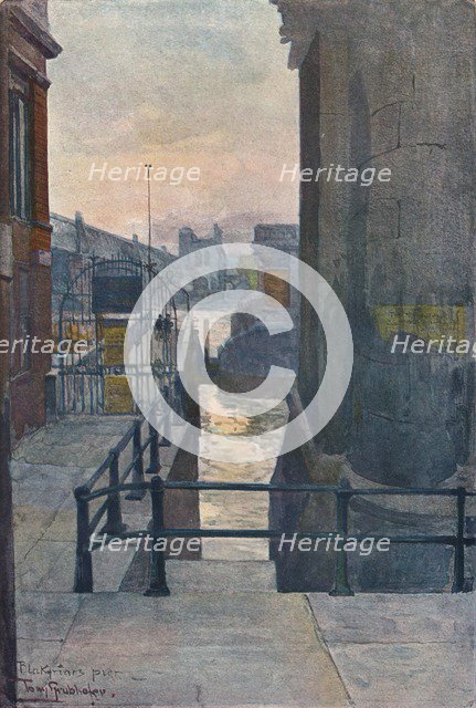 'Blackfriars Pier', c1901. Artist: Tony Grubhofer.