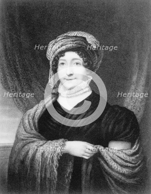 Dolly [sic] Madison - Steel Engraving of Portrait By Joseph Ward, 1912. Creator: Harris & Ewing.