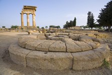 The Temple of Castor and Pollux, Agrigento, Sicily, Italy. Artist: Samuel Magal