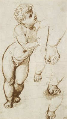 Recto: The Infant Christ and other Studies, 1500-1520. Artist: Raphael.