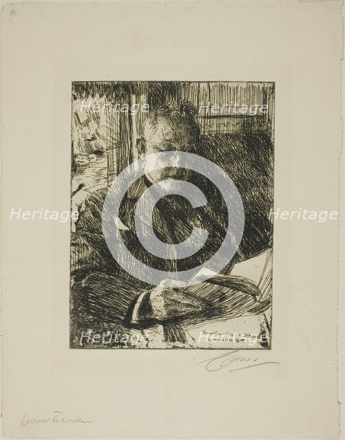 Travelling Companion (Mr. Ch. Deering), 1904. Creator: Anders Leonard Zorn.