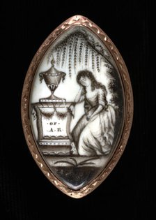 Mourning Locket for A. R., ca. 1780. Creator: Unknown.