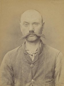 Bellet. Eléonore. Alexandre. 29 ans, né le 23/9/65 à Salouel (Somme). Teinturier. Anarchis..., 1894. Creator: Alphonse Bertillon.