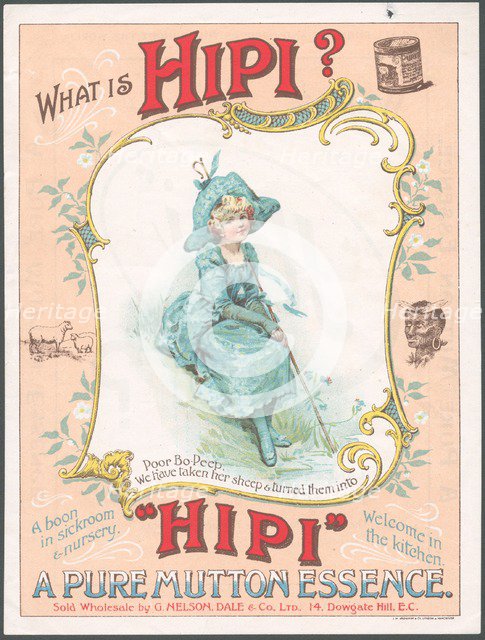 Hipi Mutton Essence, 1880s. Artist: Unknown