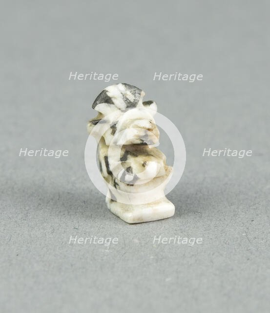 Amulet of the God Thoth, as a Baboon with Lunar Disk, Egypt, New Kingdom-Late Period (?)... Creator: Unknown.