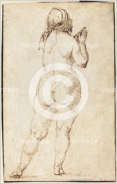 Female Nude Praying, 1497/1500. Creator: Albrecht Durer.