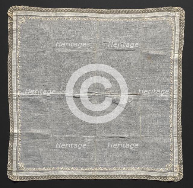 Handkerchief, 1800s. Creator: Unknown.
