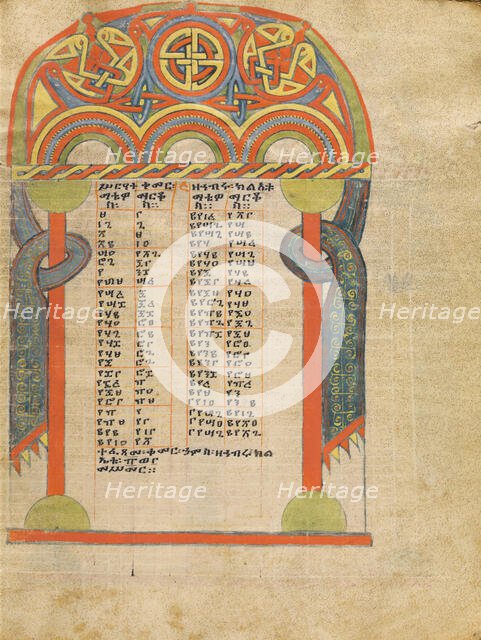 Canon Table Page; Gospel Book, about 1504-1505. Creator: Unknown.