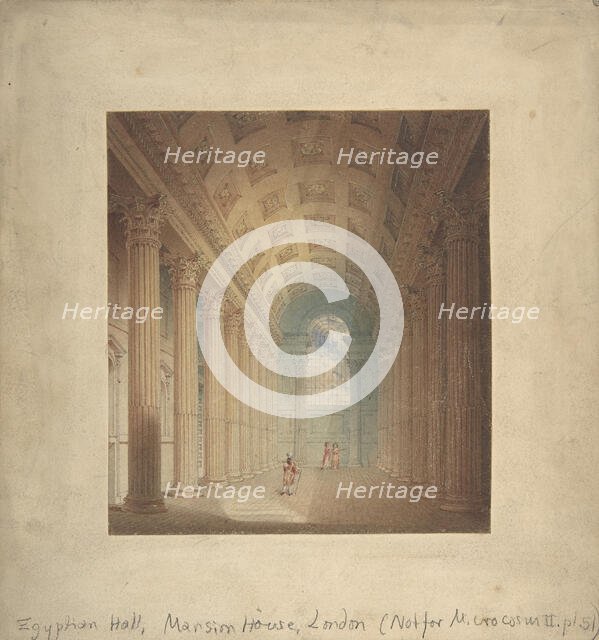 Egyptian Hall, Mansion House, London, 1795-1825.