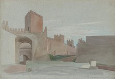 Porta San Lorenzo, Rome, mid-19th century. Creator: Victor-François-Eloi Biennourry.