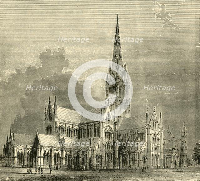 'Salisbury Cathedral', 1890.   Creator: Unknown.