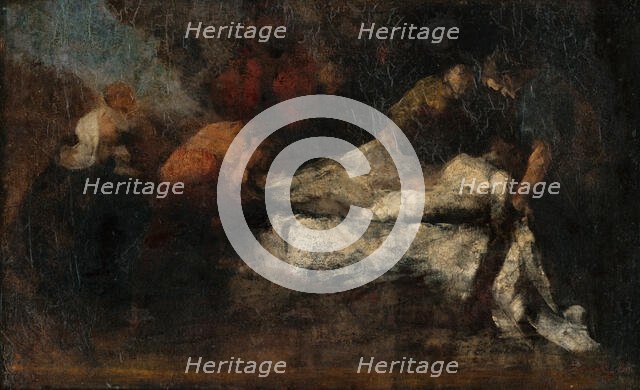 The Entombment of Christ, 1880-1900. Creator: Gyula Stetka.