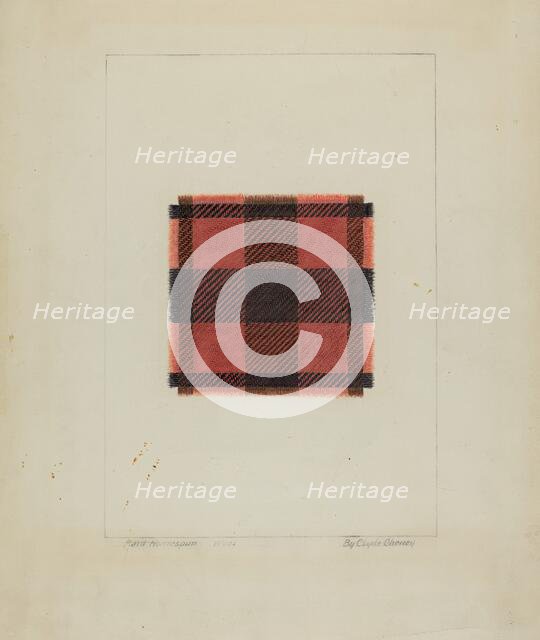 Textile, 1935/1942. Creator: Clyde L. Cheney.
