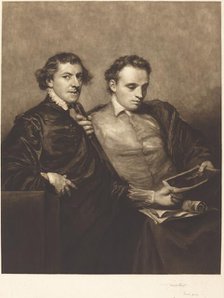 Portrait of Two Gentlemen, 1905. Creator: Frank Short.