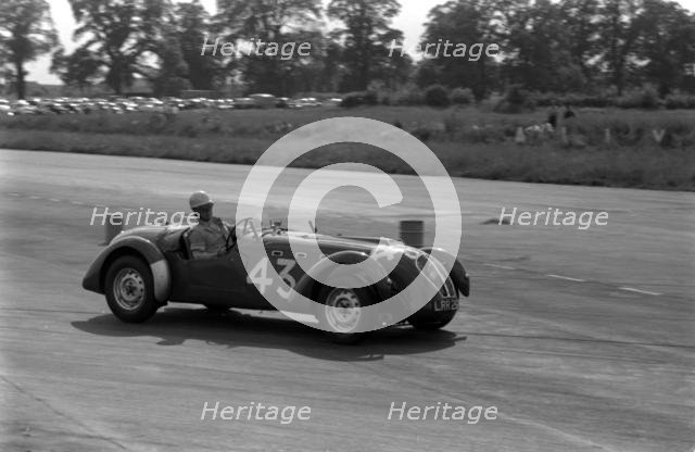 Healey Silverstone, J.C. Wimby at Silverstone 1955. Creator: Unknown.