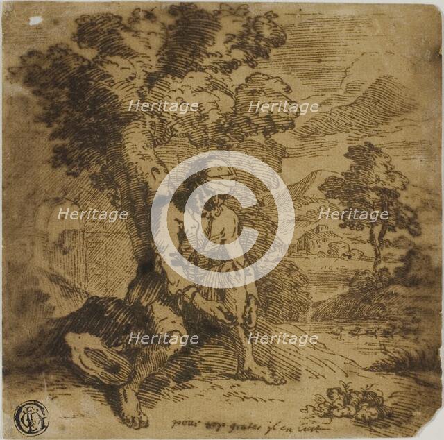 Seated Man Scratching His Leg, n.d. Creator: Unknown.