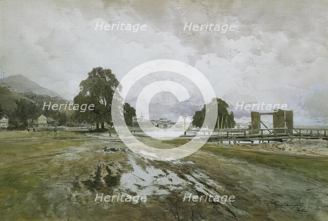 On the wooden rake, 1897. Creator: Eduard Peithner von Lichtenfels.