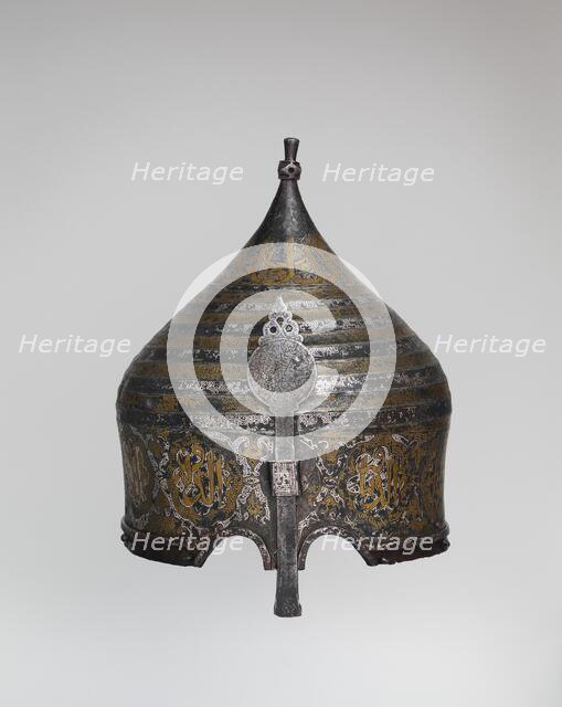 Turban Helmet, Western Iranian, in the style of Turkman armour, late 15th century. Creator: Unknown.