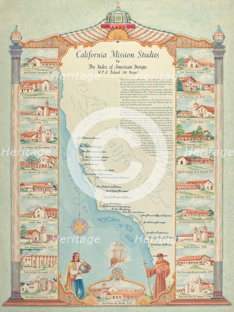 Map, 1935/1942. Creator: Hal Blakeley.