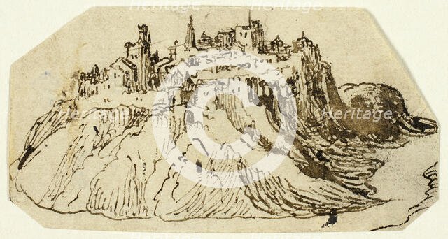 View of Fortified Hill Town, n.d. Creator: Unknown.